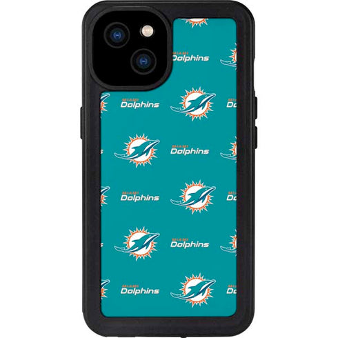 NFL Miami Dolphins Blitz Series iPhone 15 Plus Waterproof Case